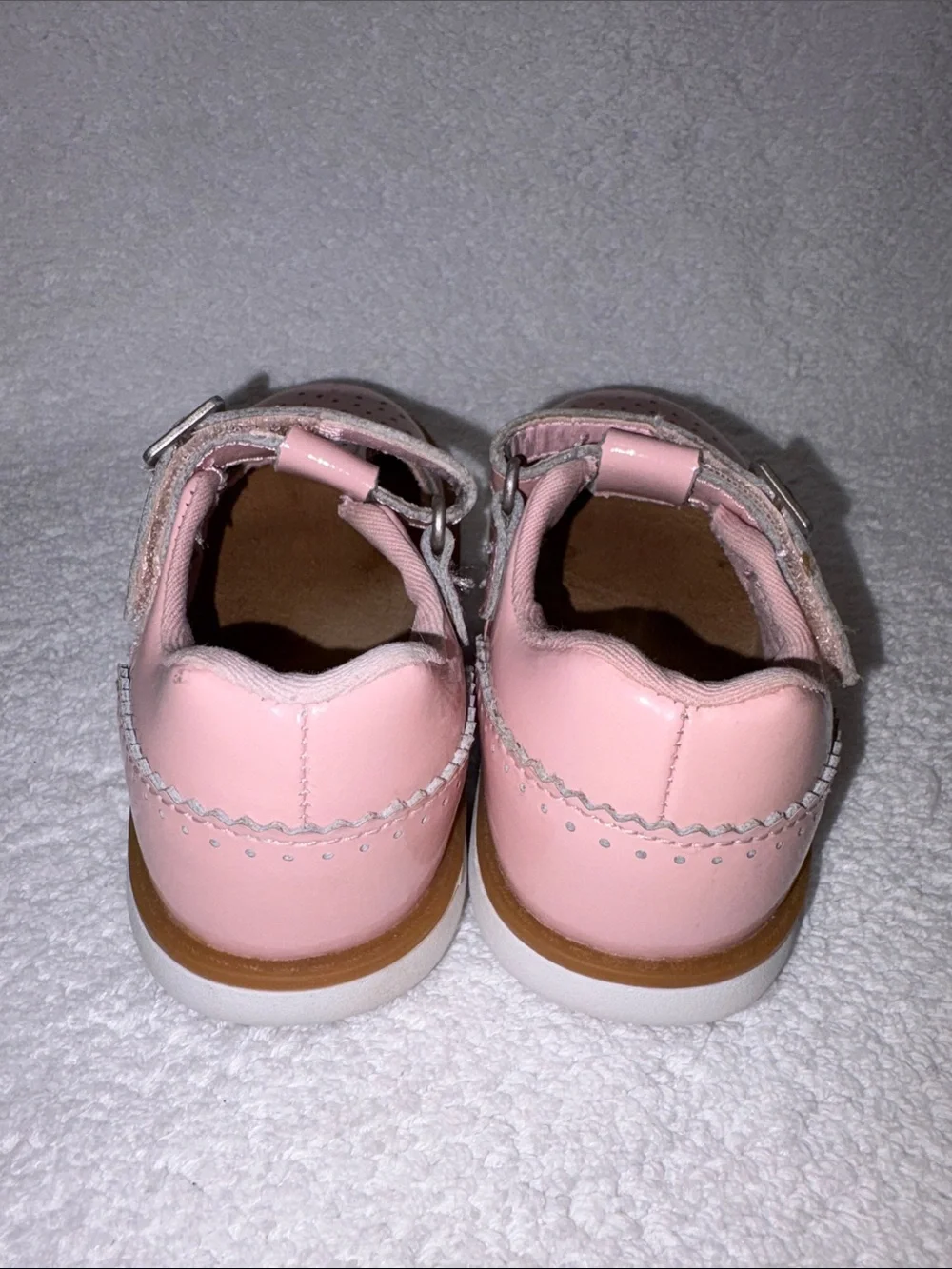 Stride Rite Nell Maryjane t-strap Girls Pink Leather Dress Shoes 7